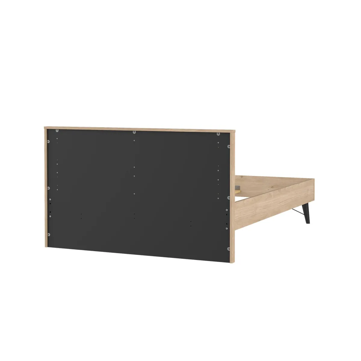 Letti Piazza E Mezza|Letti Piazza E Mezza > Dmora Letto piazza e mezza Zocca, 207x153 h91 cm, Rovere Marrone Rovere
