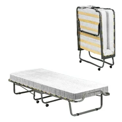 Letti Pieghevoli|Camera Da Letto > Dmora Letto 1 piazza pieghevole 190x80cm - Ace Bianco