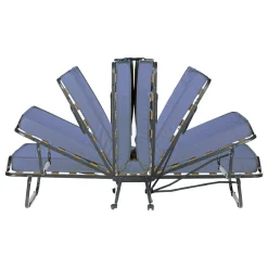 Letto 1 piazza pieghevole 190x80cm blu - Antonietto
