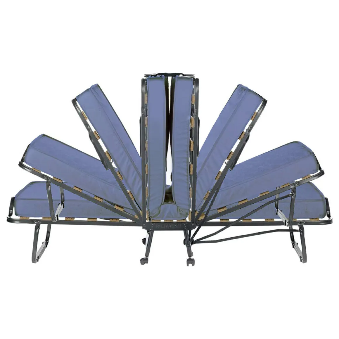 Letto 1 piazza pieghevole 190x80cm blu - Antonietto