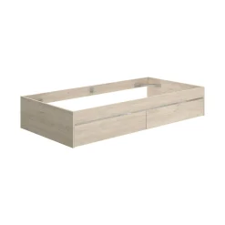 Letti Contenitore|Letti Singoli > Dmora Letto 1 piazza rovere 194x95cm adatto per materasso 90x190 cm - Neki Marrone Rovere