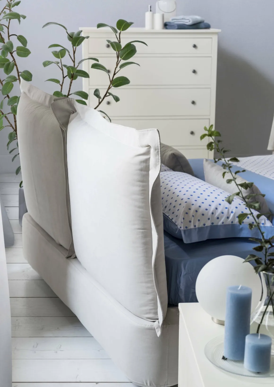Letto 2 piazze con contenitore beige 180x220cm - Adi