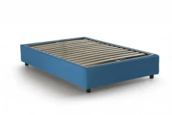 Letti Matrimoniali|Letti Contenitore > Dmora Letto 2 piazze con contenitore 180x220cm comodo - Geras Blu