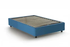 Letti Matrimoniali|Letti Contenitore > Dmora Letto 2 piazze con contenitore 180x220cm comodo - Geras Blu