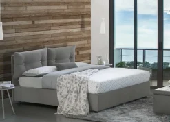 Letti Matrimoniali|Camera Da Letto > Dmora Letto 2 piazze contenitore 175x205cm minimal - Andrealo Grigio