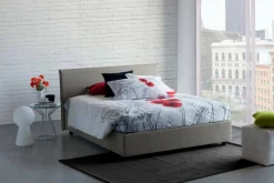 Letti Matrimoniali|Camera Da Letto > Dmora Letto 2 piazze contenitore 175x215cm robusto - Calcite Grigio