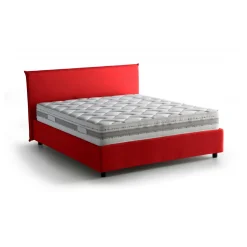 Letto 2 piazze contenitore rosso 175x215cm comodo - Ariadni