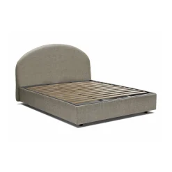 Letti Matrimoniali|Letti Contenitore > Dmora Letto 2 piazze contenitore tortora 175x205cm stabile - Amida Grigio Tortora