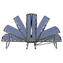 Letti Pieghevoli > Dmora Letto Pieghevole Materasso Incluso Dimensione Materasso 80x190x10 cm, Imbottito - Peccioli Blu