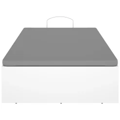 Letti Contenitore|Letti Singoli > Dmora Letto Singolo Contenitore Dimensione Materasso 90x190 cm, - Lufkin Bianco