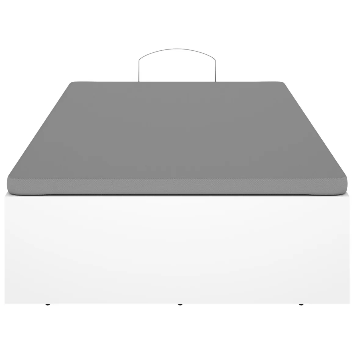 Letti Contenitore|Letti Singoli > Dmora Letto Singolo Contenitore Dimensione Materasso 90x190 cm, - Lufkin Bianco