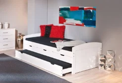 Letto Singolo Bianco Contenitore Dimensione Materasso 90x190 cm, Singolo - Spoltore