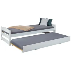 Letti Contenitore|Letti Singoli > Dmora Letto Singolo Contenitore Singolo, - Granze Bianco