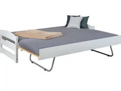 Letto Singolo Bianco Contenitore Singolo, - Anaunia