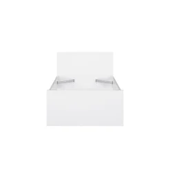 Letto singolo bianco lucido 96x196cm adatto per materasso 190x90 cm - Assar
