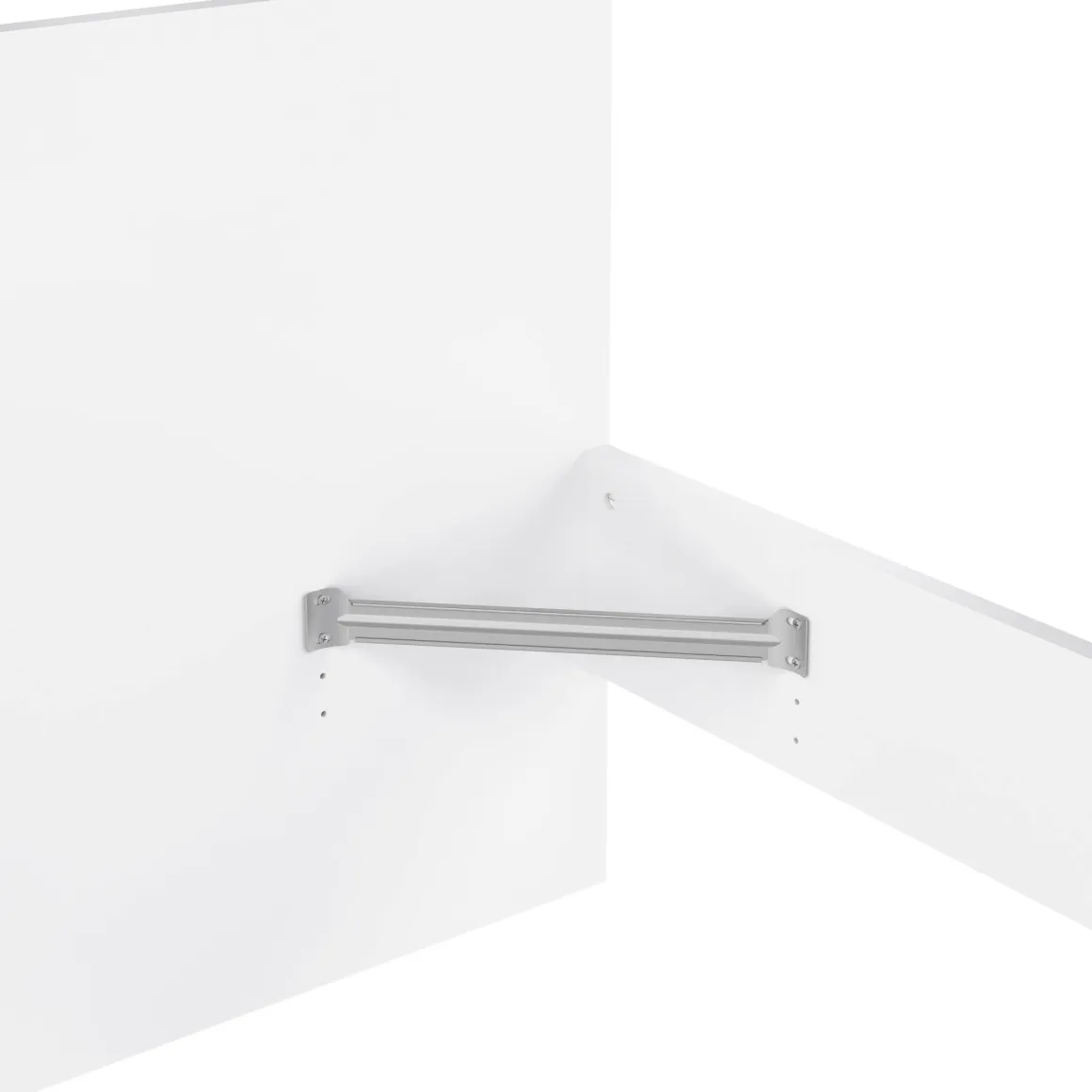 Letto singolo bianco lucido 96x196cm adatto per materasso 190x90 cm - Assar