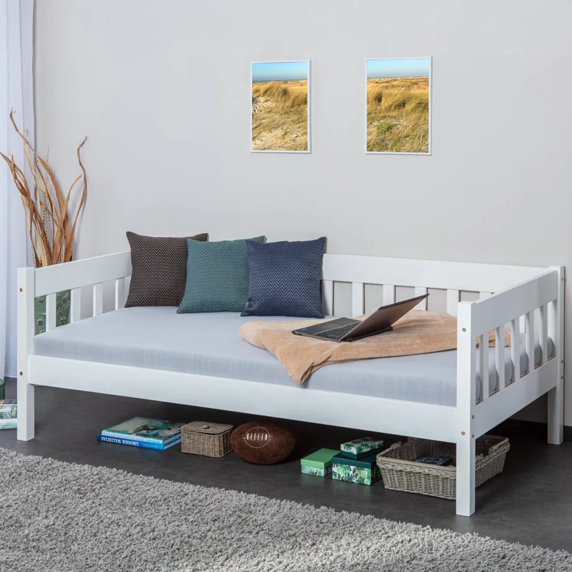Letto Singolo Bianco Singolo, - Nobili