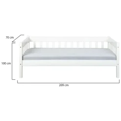 Letto Singolo Bianco Singolo, - Nobili