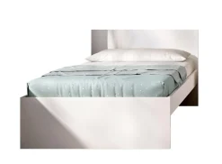 Letti Singoli > Dmora Letto singolo 194x95cm adatto per materasso 90x190 cm - Haikui Bianco