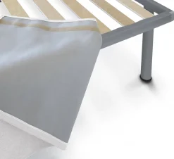 Letti Singoli|Camera Da Letto > Dmora Letto singolo 80x190cm materasso incluso - Ascra Bianco