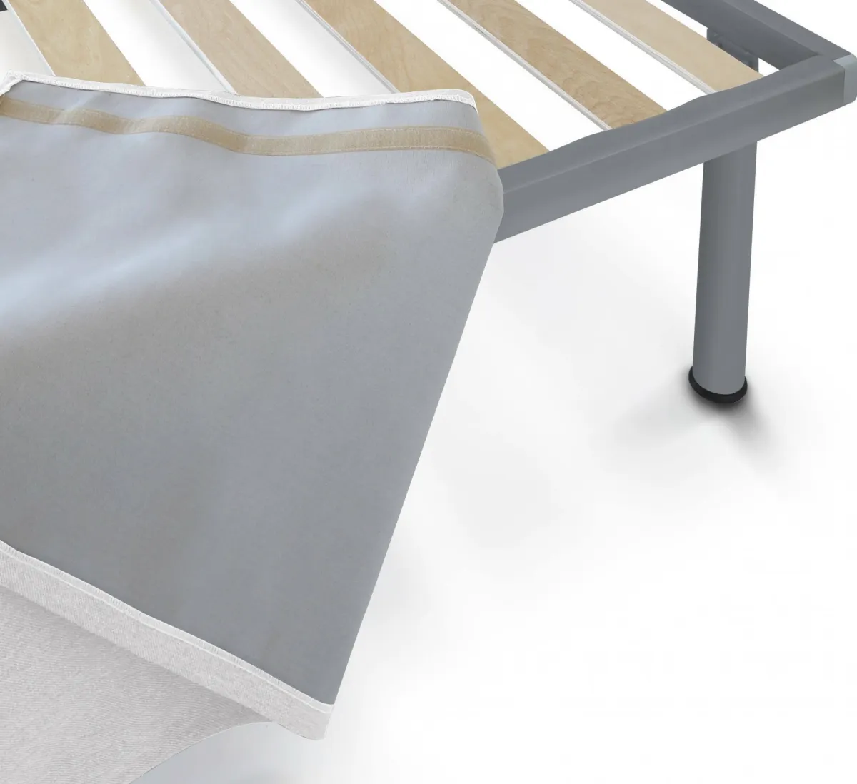 Letti Singoli|Camera Da Letto > Dmora Letto singolo 80x190cm materasso incluso - Ascra Bianco