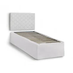 Letto singolo bianco 5x90cm rete inclusa - Accu