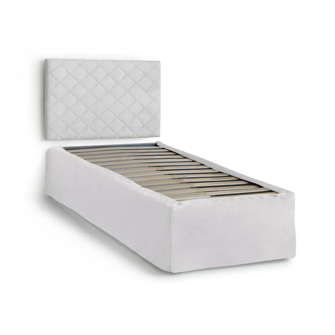 Letto singolo bianco 5x90cm rete inclusa - Accu