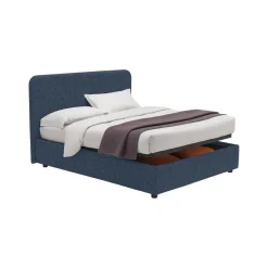 Letto Singolo blu Sfoderabile Contenitore, Dimensione Materasso 90x200 cm - Serrone