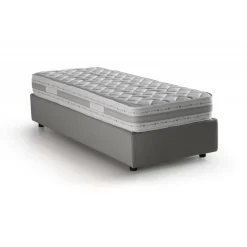 Letti Singoli|Letti Contenitore > Dmora Letto singolo con contenitore tortora 95x205 - Albiate Grigio Tortora