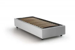 Letto singolo contenitore bianco 105x215cm materasso incluso - Aribal