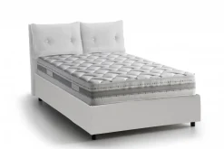Letto singolo contenitore bianco 95x205cm moderno - Ildegarda