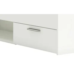 Letto singolo economico bianco opaco 94x204cm adatto per materasso 200x90 cm - Zone