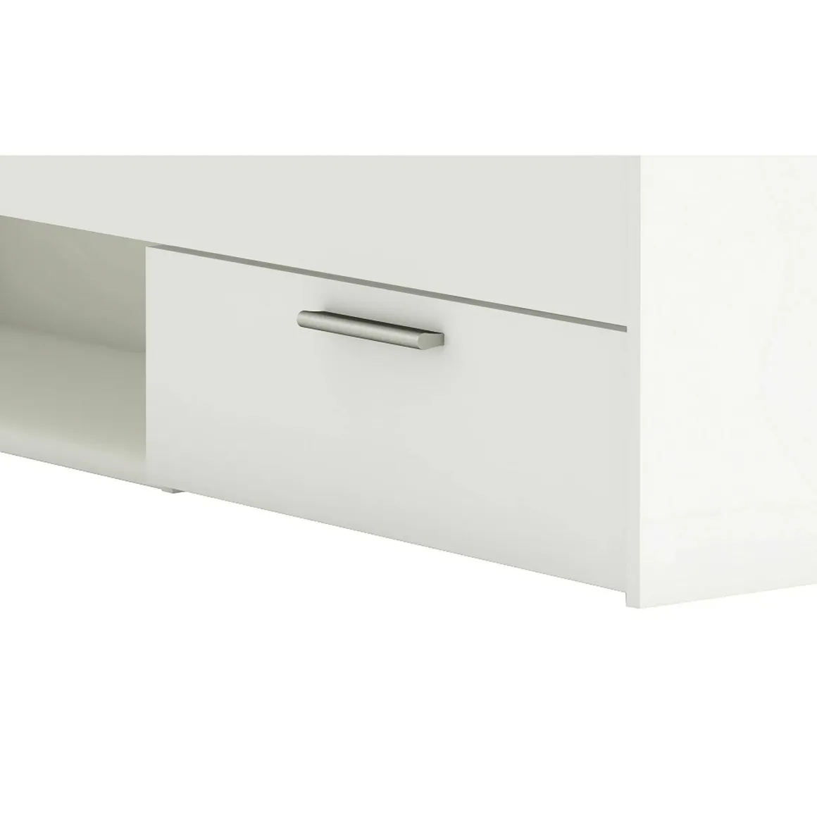 Letto singolo economico bianco opaco 94x204cm adatto per materasso 200x90 cm - Zone