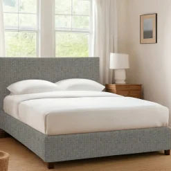 Letti Contenitore|Letti Singoli > Dmora Letto Singolo Sfoderabile Contenitore, Dimensione Materasso 90x190 cm - Ripi Grigio Cenere