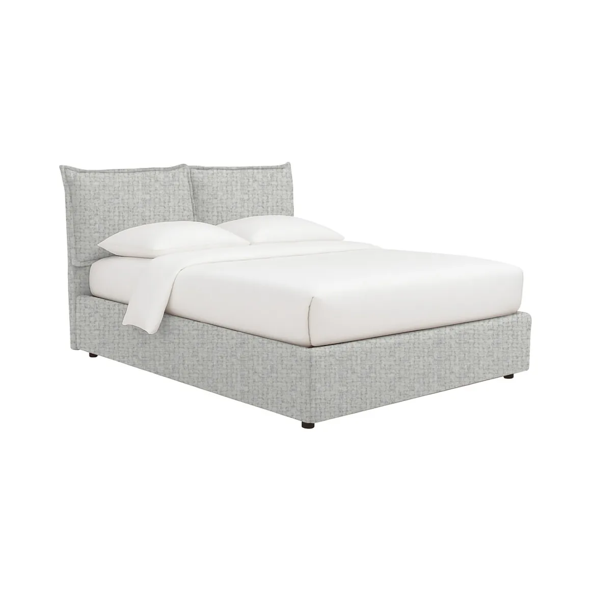 Letti Contenitore|Letti Singoli > Dmora Letto Singolo Sfoderabile Contenitore, Dimensione Materasso 90x190 cm - Sinio Grigio Chiaro