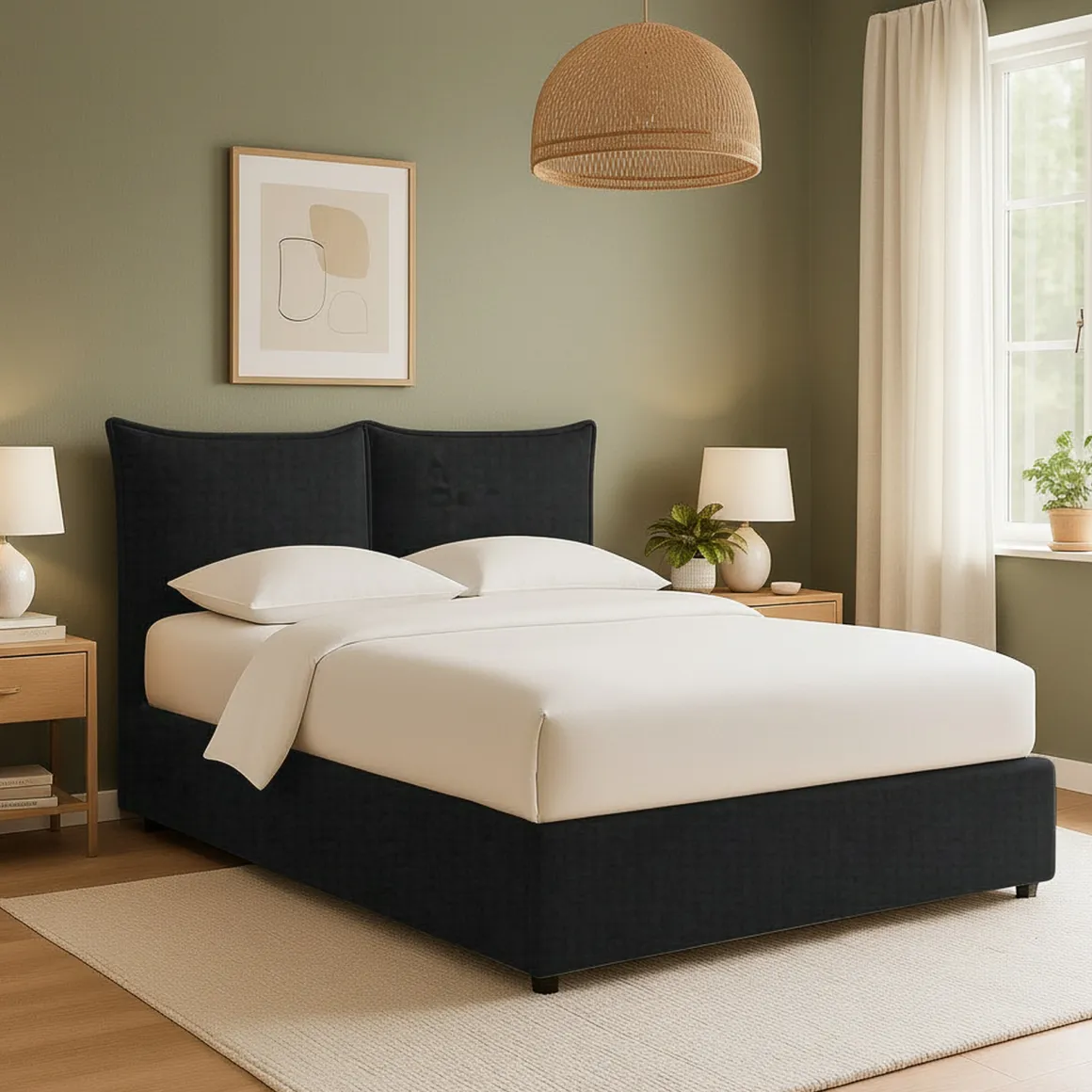 Letti Contenitore|Letti Singoli > Dmora Letto Singolo Sfoderabile Contenitore, Dimensione Materasso 90x190 cm - Sinio Grigio Scuro
