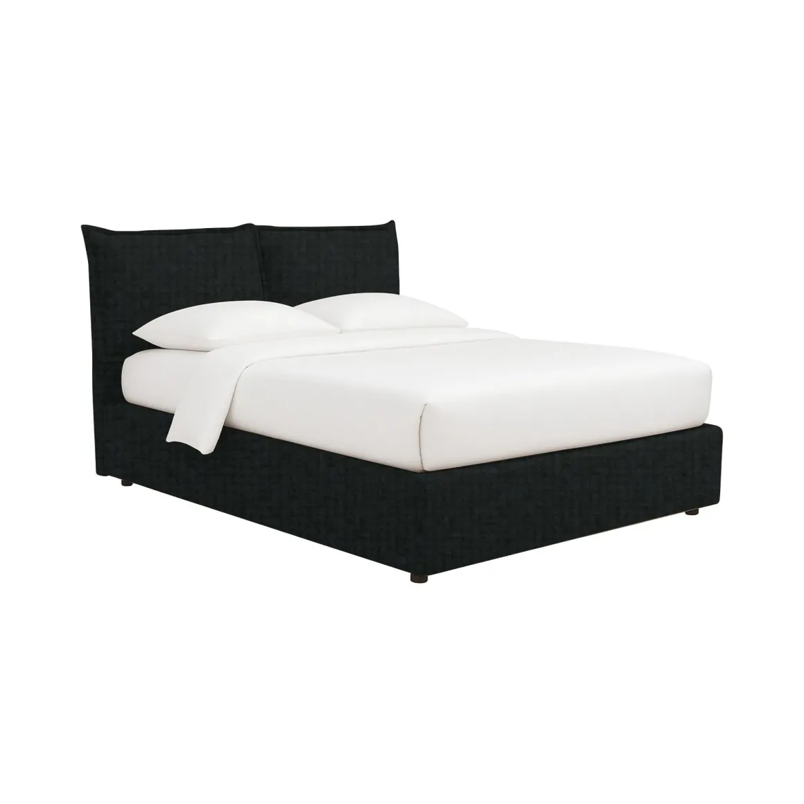 Letti Contenitore|Letti Singoli > Dmora Letto Singolo Sfoderabile Contenitore, Dimensione Materasso 90x190 cm - Sinio Grigio Scuro