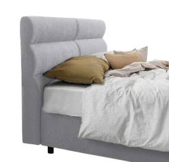 Letti Contenitore|Letti Singoli > Dmora Letto Singolo Sfoderabile Contenitore, Dimensione Materasso 80x190 cm Made in Italy - Brez Grigio
