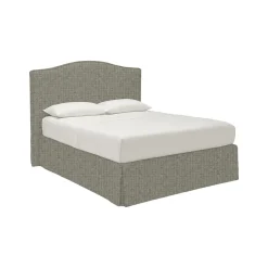 Letti Contenitore|Letti Singoli > Dmora Letto Singolo Grigio Sfoderabile Contenitore, Dimensione Materasso 90x190 cm - Quisquina Grigio Sabbia