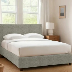 Letti Contenitore|Letti Singoli > Dmora Letto Singolo Grigio Sfoderabile Contenitore, Dimensione Materasso 90x190 cm - Ripi Grigio Sabbia