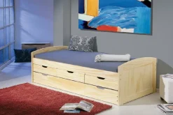 Letto Singolo Marrone Rovere Contenitore Dimensione Materasso 90x200 cm, Singolo - Tavullia