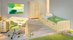 Letto Singolo Marrone Rovere Contenitore Dimensione Materasso 90x200 cm, Singolo - Tavullia