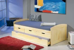Letto Singolo Marrone Rovere Contenitore Dimensione Materasso 90x200 cm, Singolo - Tavullia