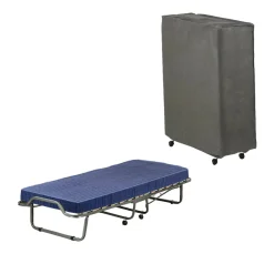 Letti Pieghevoli|Camera Da Letto > Dmora Letto singolo pieghevole sfoderabile 200x80cm - Ascea Blu