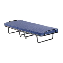 Letti Pieghevoli|Camera Da Letto > Dmora Letto singolo pieghevole sfoderabile 200x80cm - Ascea Blu