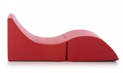 Letto singolo pieghevole 130x50cm rosso - Arbil
