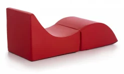 Letto singolo pieghevole 130x50cm rosso - Arbil