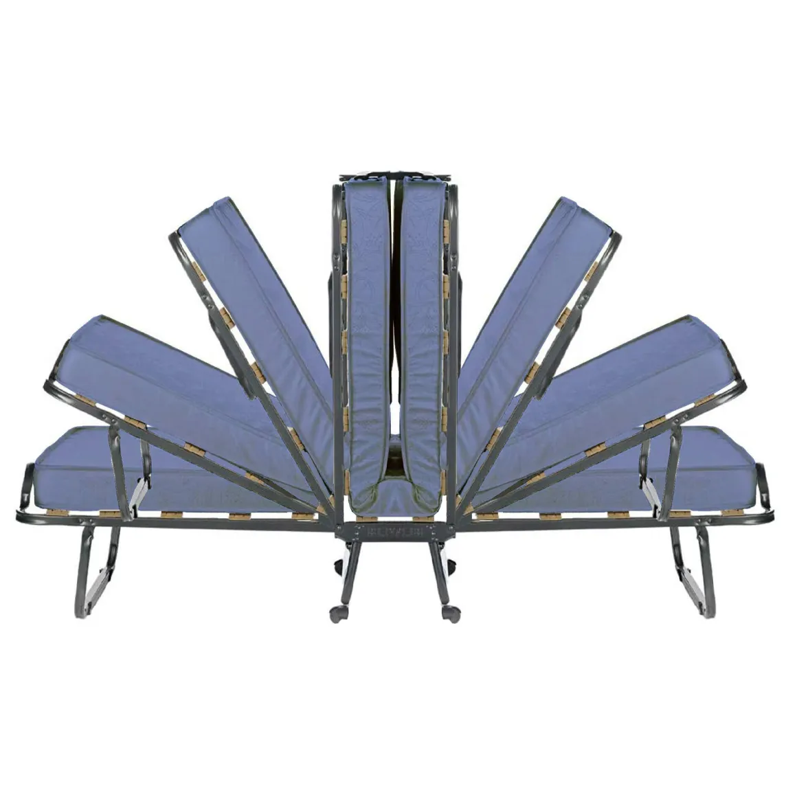 Letto singolo pieghevole 200x80cm blu - Citrino