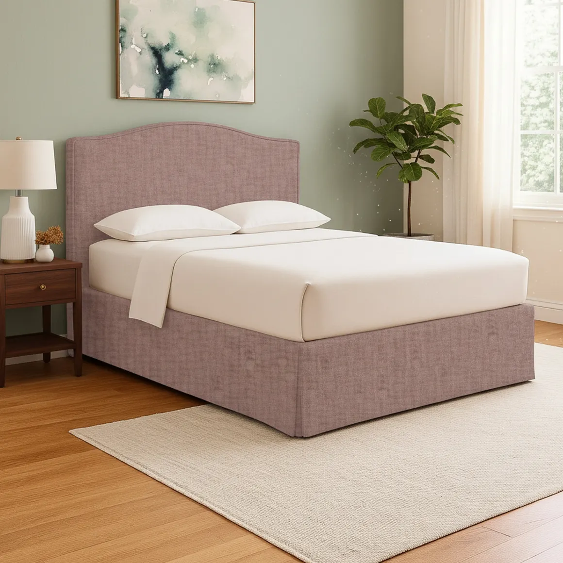 Letto Singolo Rosa Antico Sfoderabile Contenitore, Dimensione Materasso 90x200 cm - Copparo