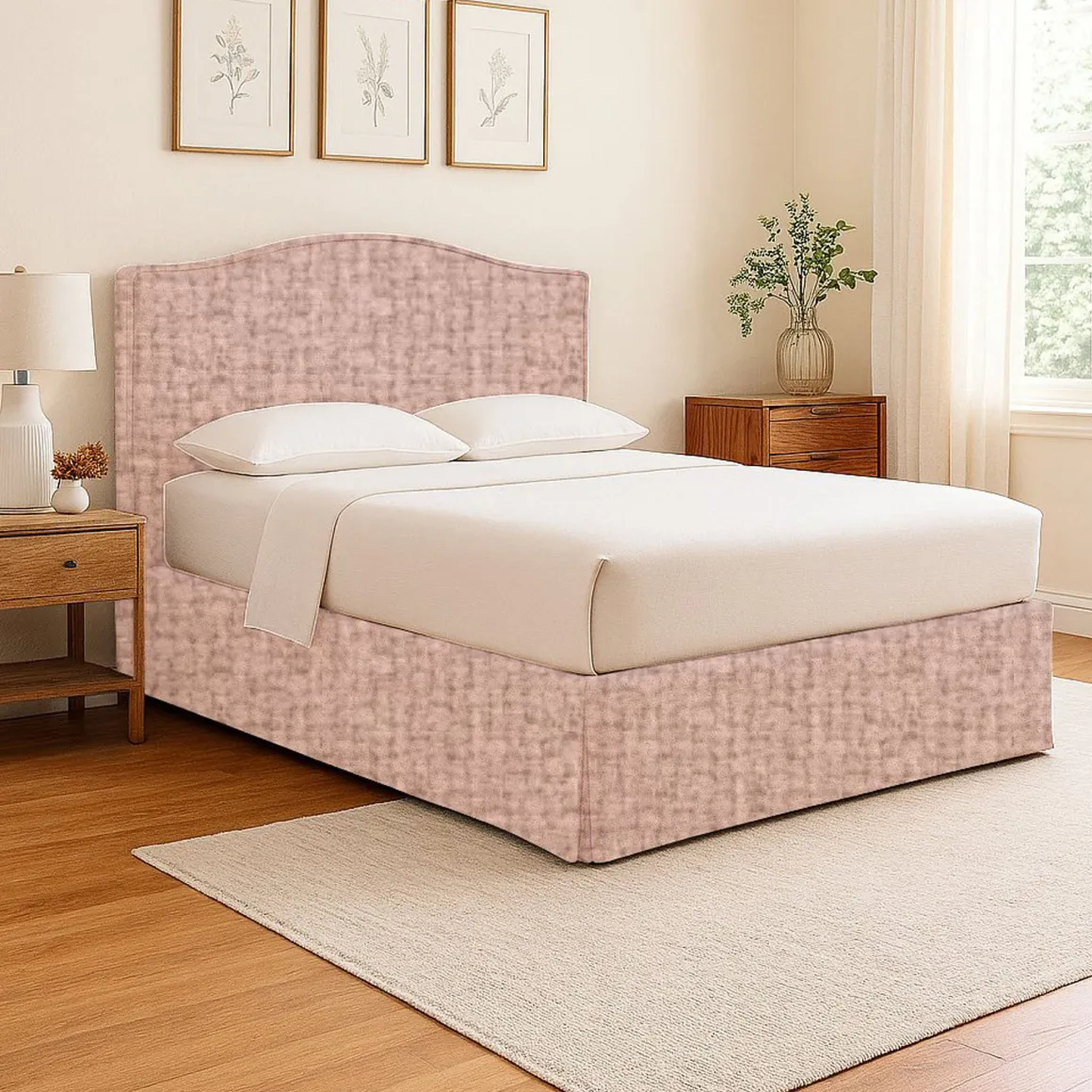 Letti Contenitore|Letti Singoli > Dmora Letto Singolo Sfoderabile Contenitore, Dimensione Materasso 90x200 cm - Iudica Rosa